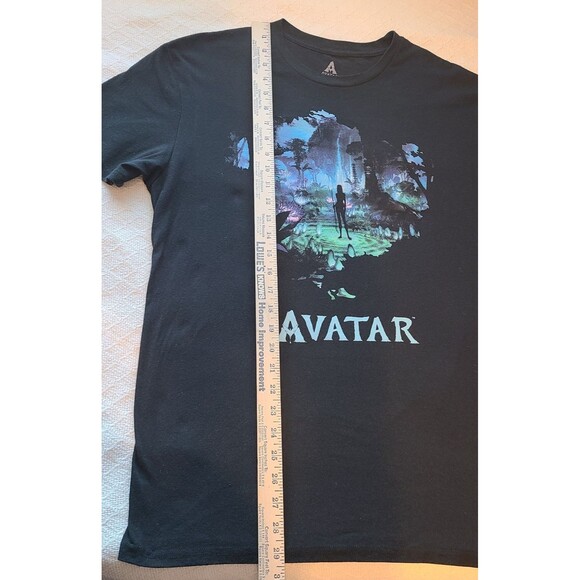 Avatar Neytiri Pandora Night Scene Short Sleeve T-Shirt Black Mens L Movie - Picture 6 of 6